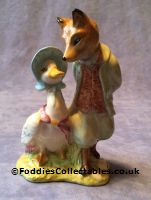 Royal Albert Beatrix Potter Jemima Puddleduck And Foxy Whiskered Gentleman quality figurine